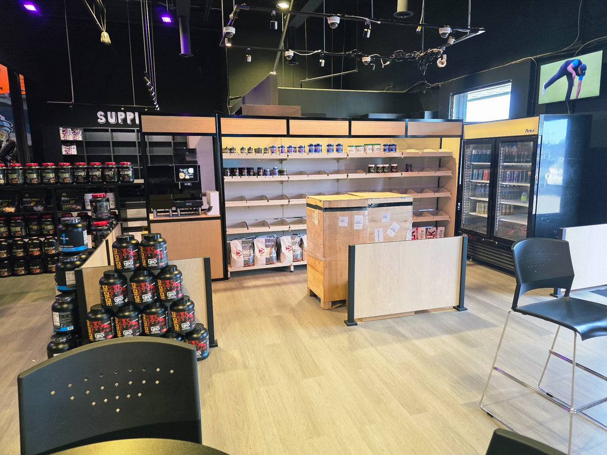 Inside the SuppVerse supplement store in Mississauga