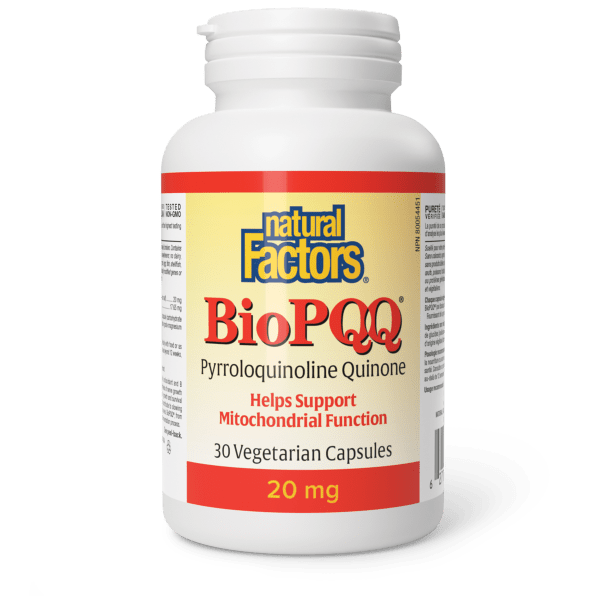 Natural Factors BioPQQ 20 mg — 30 Veggie Capsules