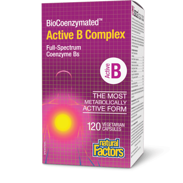 Natural Factors BioCoenz Activated B Complex — 120 Veggie Capsules