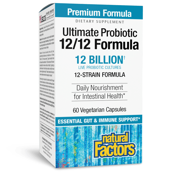 Natural Factors Ultimate Probiotic 12 Billion — 60 Veggie Capsules