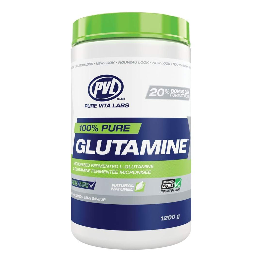 PVL 100% Pure Glutamine Unflavoured, 1200 g