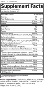 Rule 1 preLIFT prelift nutrition snow