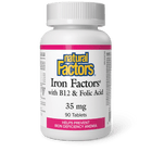 Natural Factors Iron Factors 35 mg 90 tablets package