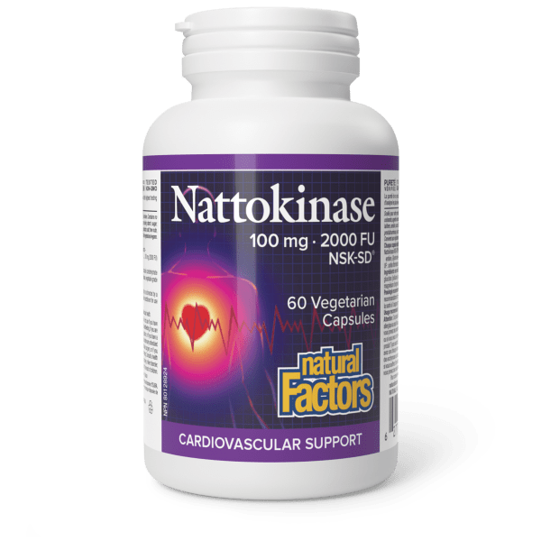 Natural Factors Nattokinase 100 mg — 60 Veggie Capsules