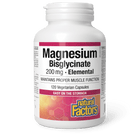 Natural Factors Magnesium Bisglycinate Pure 200mg 120 veggie capsules