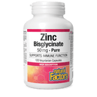Natural Factors Zinc Bisglycinate 50mg 120 capsules