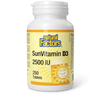 Natural Factors SunVitamin D3 2500IU 250 tablets