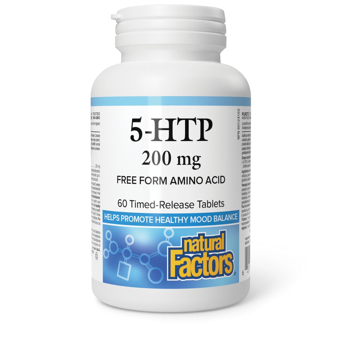 Natural Factors 5-HTP 200 mg — 60 Time Release Tablets
