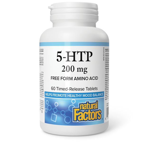 Natural Factors 5-HTP 200 mg — 60 Time Release Tablets