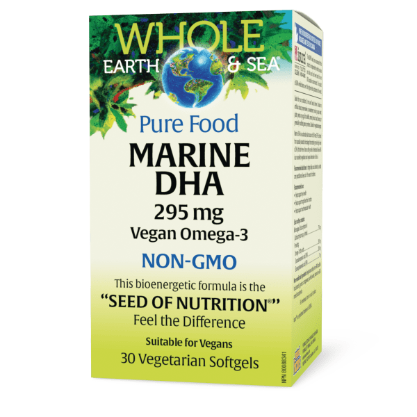 Whole Earth & Sea Marine Omega-3 295 mg — 30 Vegan Softgels