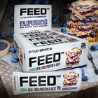 Nutrabolics FEED Vegan Frosted Blueberry Cobbler 12 bar display box